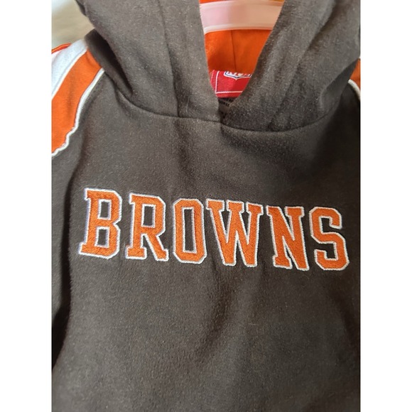 NFL Reebok Cleveland Browns Toddler Hoodie and Pants Set Brown Orange 3T - Picture 3 of 16